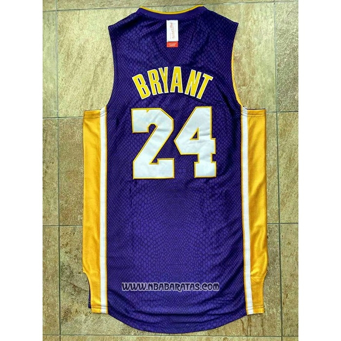 Camiseta Los Angeles Lakers Kobe Bryant #8 Segunda Mitchell & Ness Violeta